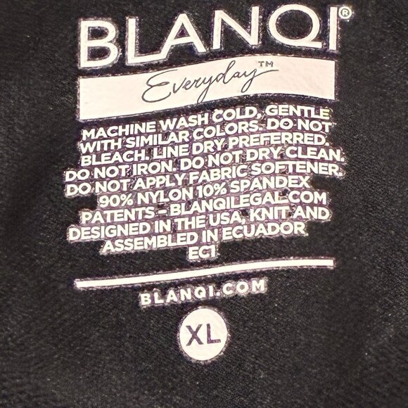 Blanqi Maternity Belly Support Tank Top NEW Womens Xl Black Trimester 2 & 3 - Picture 3 of 8